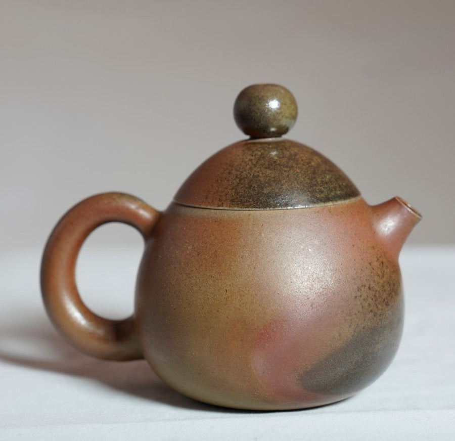 Tea Ware - Artisan Jianshui Clay Wood - fired Teapot Dragon Egg Long