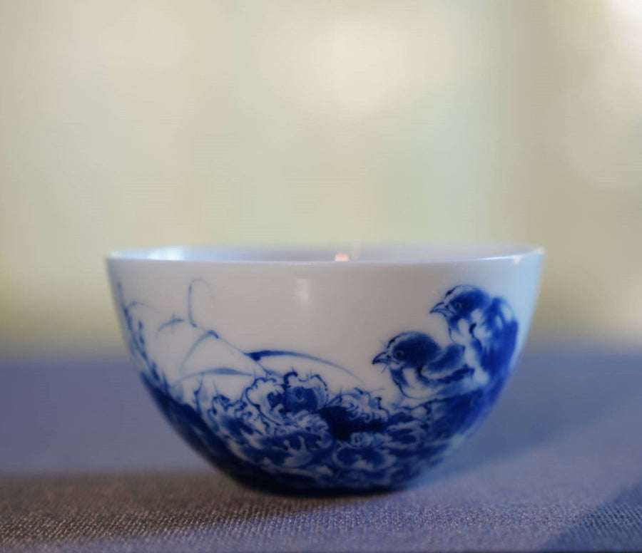 Tea Ware - Jingdezhen Artisan Blue and White Porcelain Wang Bu Style
