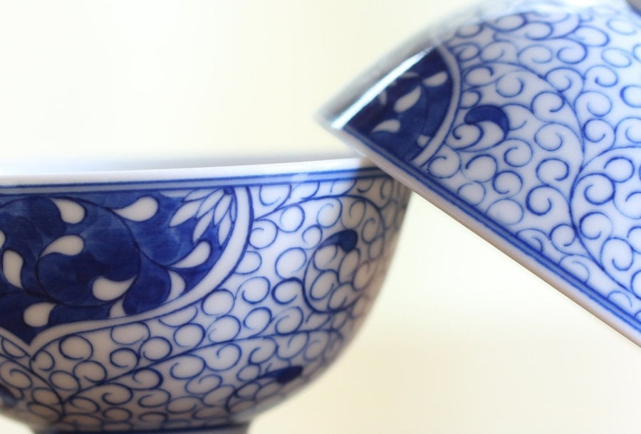 Tea Ware - Jingdezhen Blue and White Porcelain Classic Heart - shaped