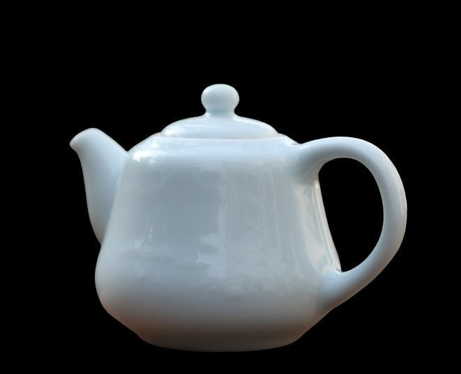 Tea Ware - Jingdezhen Treasure Yingqing White Porcelain Relief Teapot