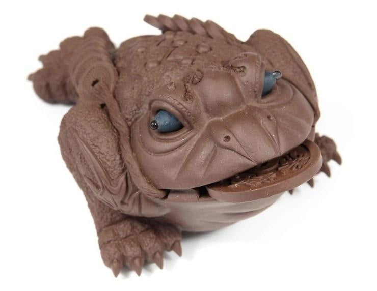 Tea Ware - Pet Lucky Toad With Movable Eyes and Rotating Coin