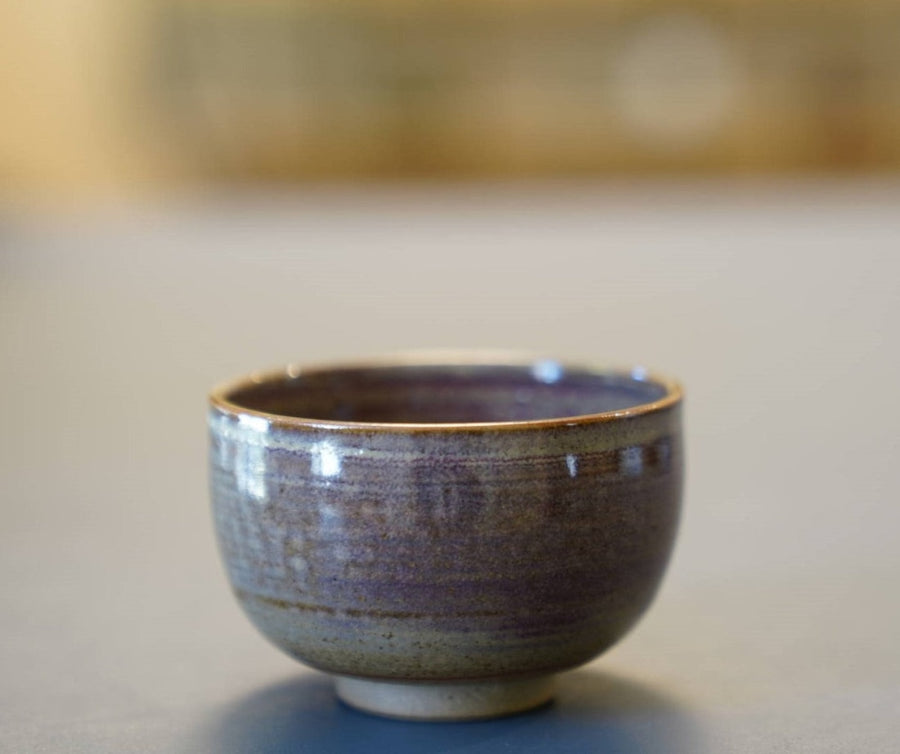 Tea Ware - Yunnan Artisan Wood-fired Purple Impression Teacup Bowl