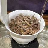 Vintage Silver needles gaiwan brewing