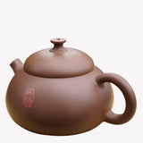 Artisan Jian Shui Clay Color Filling Flower and Butterfly Teapot