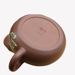 Artisan Jian Shui Clay Color Filling Flower and Butterfly Teapot