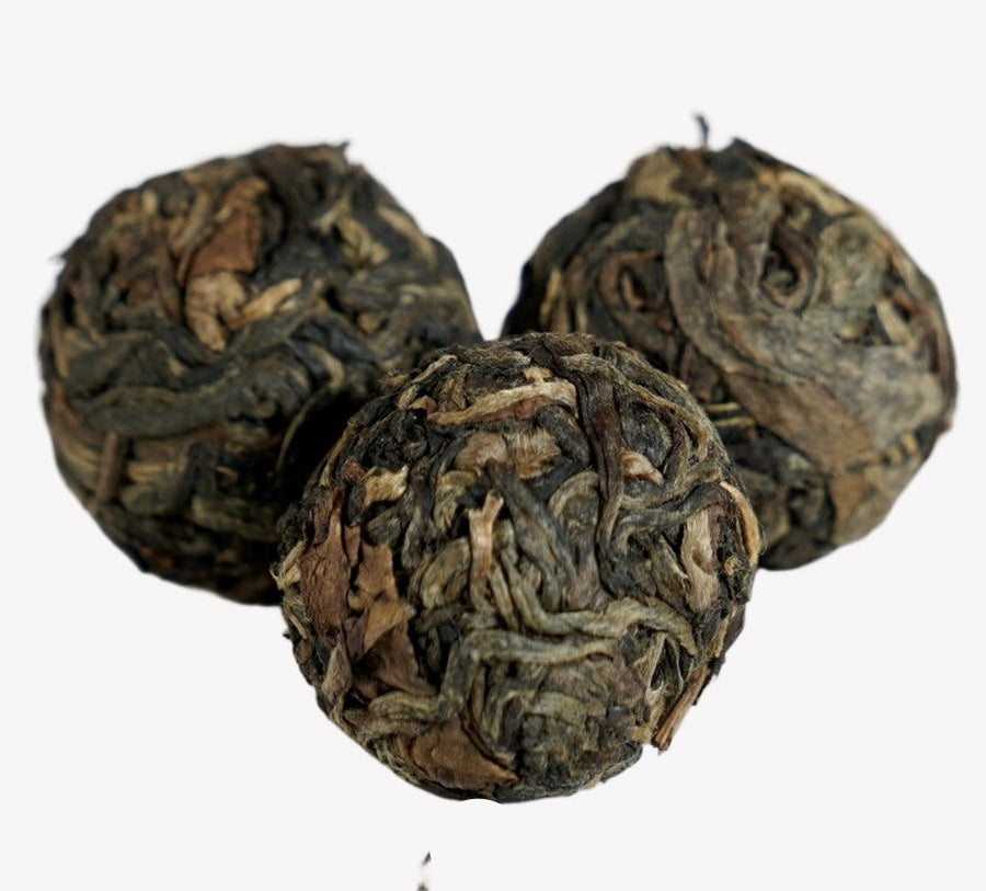 Black Tea - Nannuo Mountain Puerh Black Tea Dragon Pearls - Meimei
