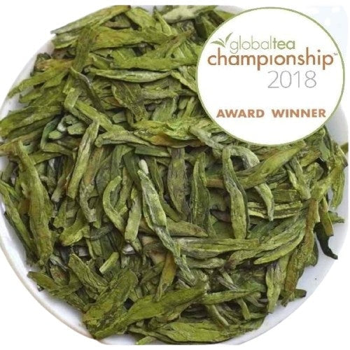 Green Tea - Award-winning Floral Pre-ming Dragon Well Green Tea Long