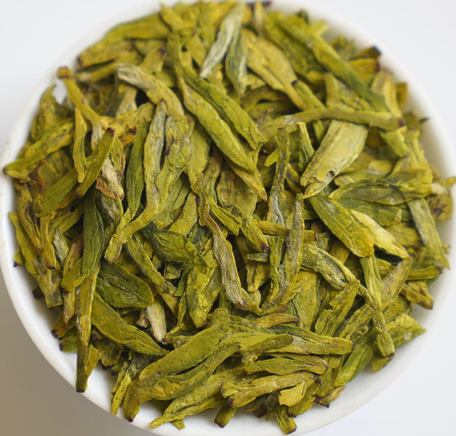Green Tea - Award-winning Floral Pre-ming Dragon Well Green Tea Long