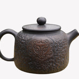 Jian Shui Zi Tao Clay Teapot Handmade Hammered Pattern