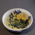 Jingdezhen Blue and White Porcelain Teacup Mountain Landscape