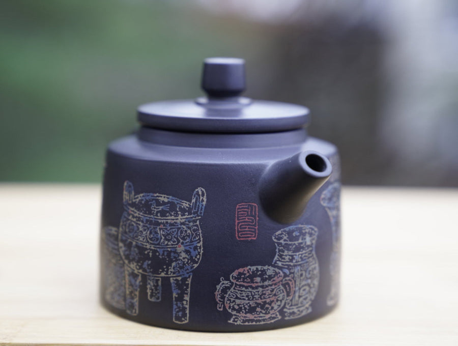 Masterpiece Jian Shui Clay Teapot Jin Shi (Metal and Bronze)