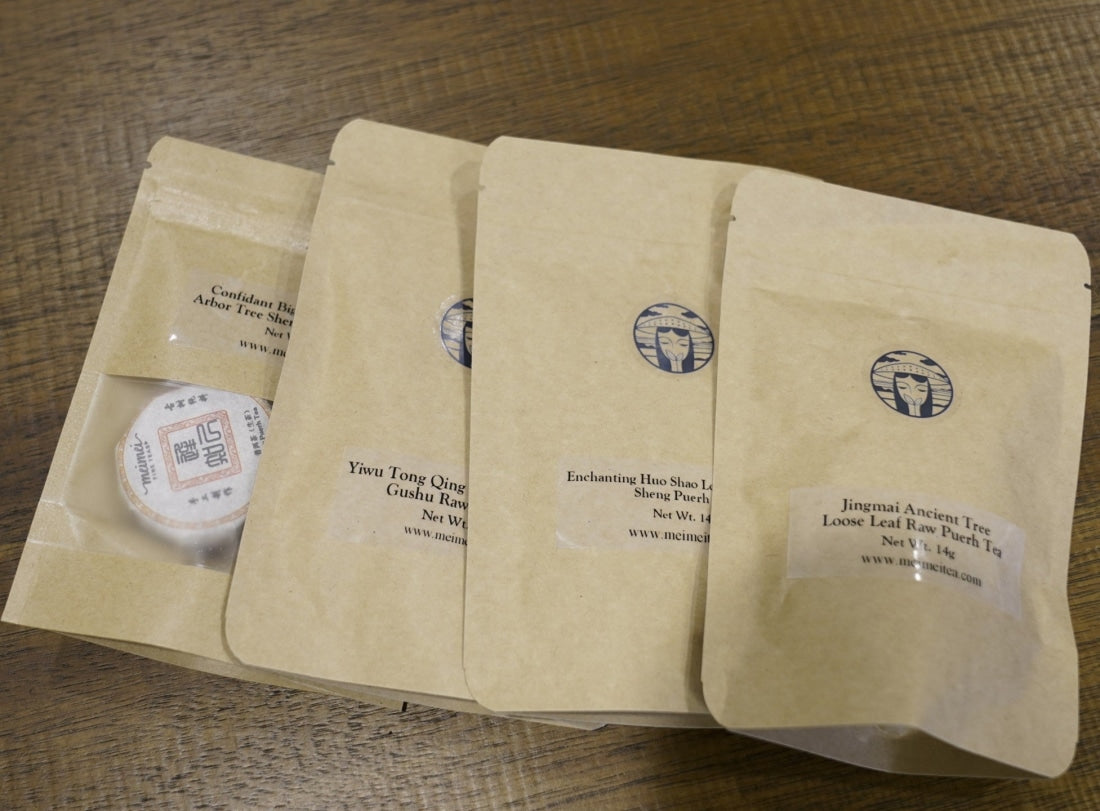 Puerh Tea Aging Property Comparison Premium Sampler