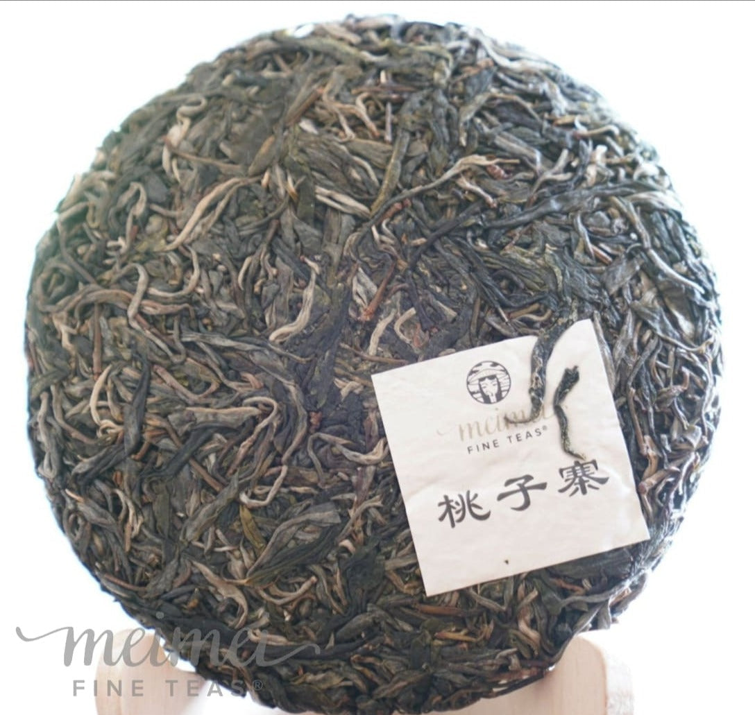 2023 Man Zhuan Mountain Peach Village Tall Ancient Tree Raw Pu-erh Tea Tao Zi Zhai Gao Gan