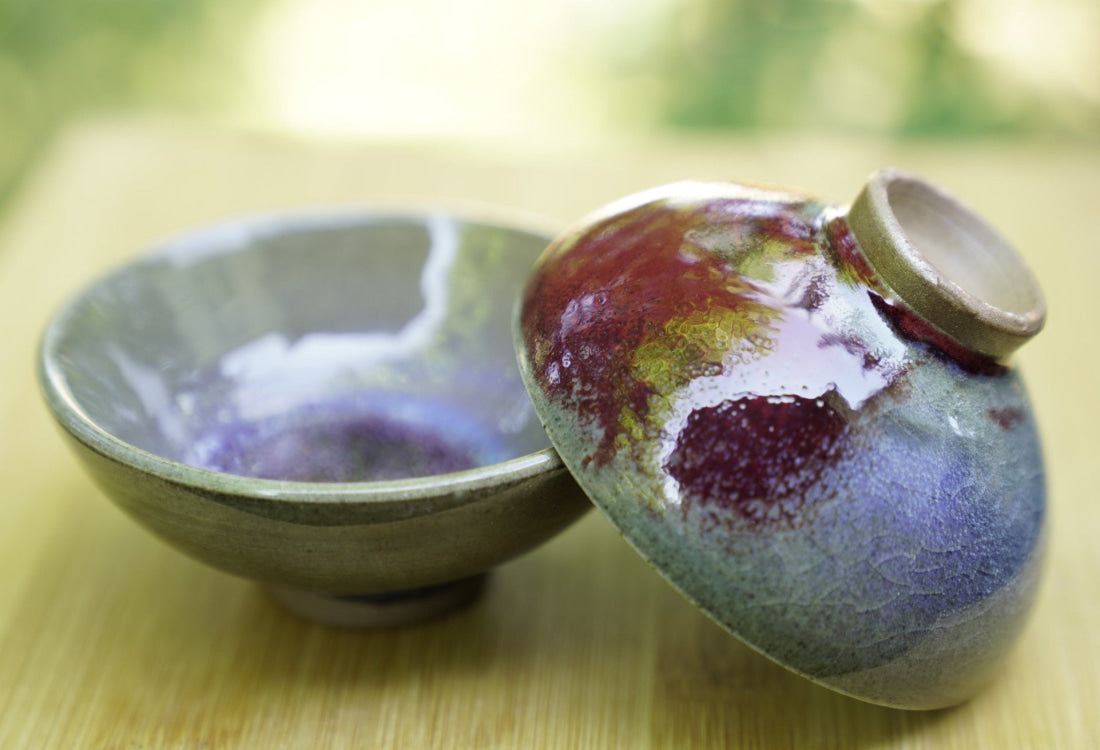 1990s Vintage Jun Kiln Porcelain Teacup Old Kiln Factory