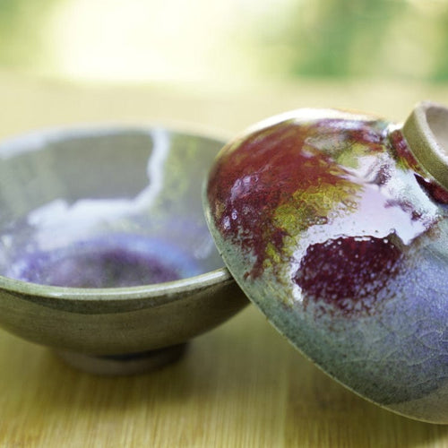 1990s Vintage Jun Kiln Porcelain Teacup Old Kiln Factory