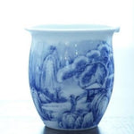 Jingdezhen Blue and White Porcelain Snow Mountain Fair Cup Pitcher
