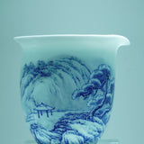 Jingdezhen Blue and White Porcelain Snow Mountain Fair Cup Pitcher