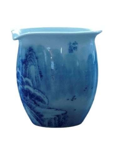 Jingdezhen Blue and White Porcelain Snow Mountain Fair Cup Pitcher