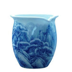 Jingdezhen Blue and White Porcelain Snow Mountain Fair Cup Pitcher