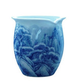 Jingdezhen Blue and White Porcelain Snow Mountain Fair Cup Pitcher