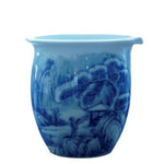 Jingdezhen Blue and White Porcelain Snow Mountain Fair Cup Pitcher