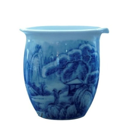 Jingdezhen Blue and White Porcelain Snow Mountain Fair Cup Pitcher