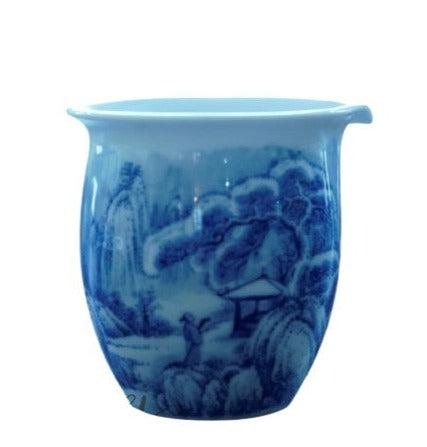 Jingdezhen Blue and White Porcelain Snow Mountain Fair Cup Pitcher