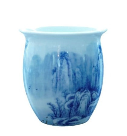 Jingdezhen Blue and White Porcelain Snow Mountain Fair Cup Pitcher