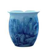 Jingdezhen Blue and White Porcelain Snow Mountain Fair Cup Pitcher