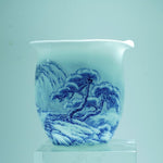 Jingdezhen Blue and White Porcelain Snow Mountain Fair Cup Pitcher