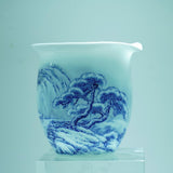 Jingdezhen Blue and White Porcelain Snow Mountain Fair Cup Pitcher