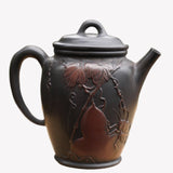 Jian Shui Purple Clay Teapot Mantis and Beetle Sculpture