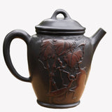 Jian Shui Purple Clay Teapot Mantis and Beetle Sculpture