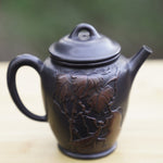 Jian Shui Purple Clay Teapot Mantis and Beetle Sculpture