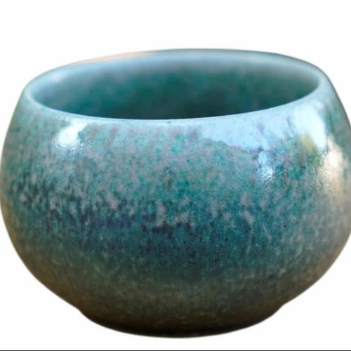 Jun Kiln Large Zen Tea Bowl Charcoal-fired Masterpiece