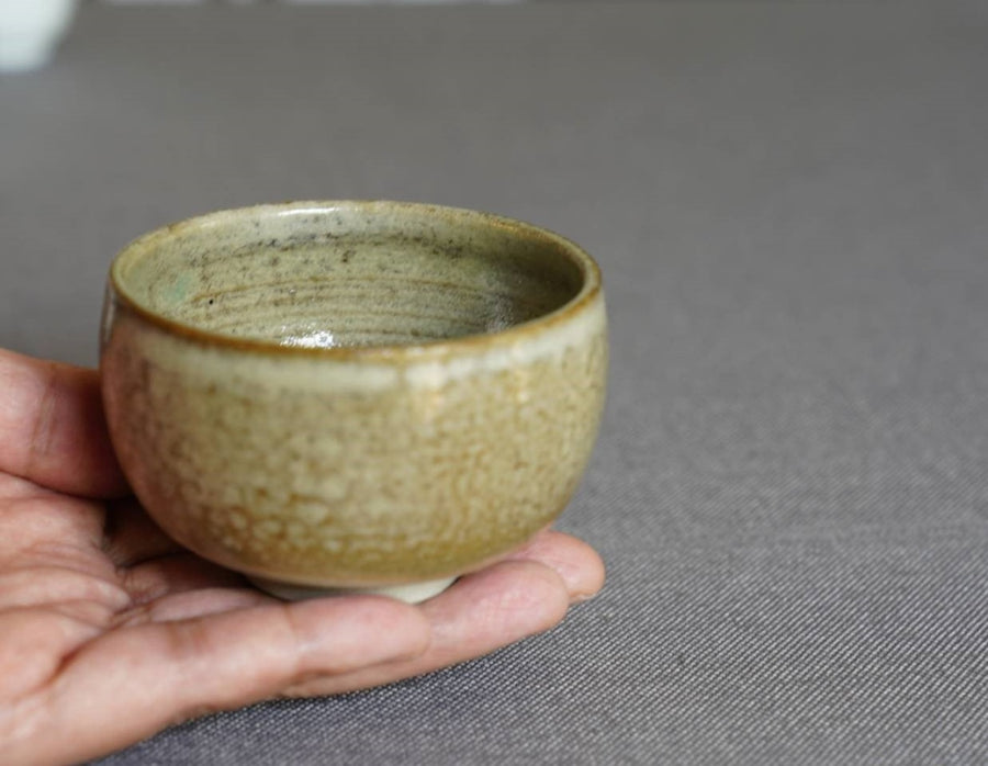 Tea Ware - Artisan Wood - fired Earth Tone Teacup Bowl MeiMei Fine