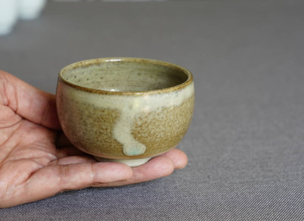 Artisan Wood-fired Earth Tone Teacup Tea Bowl
