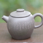 Artisan Yixing Zisha Purple Clay Big Wheel Bead Small Teapot