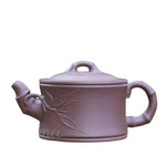Artisan Yixing Zisha Purple Clay Teapot- Bamboo