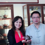 Artisan Yixing Zisha Purple Clay Teapot Fruit Garden