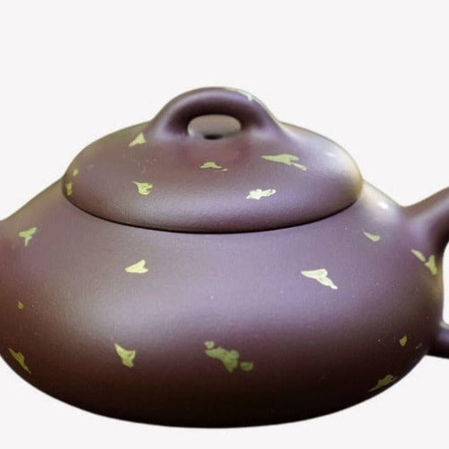 Artisan Yixing Zisha Purple Clay Teapot Gold Sprinkled Han Tang Shi Piao