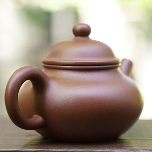 Artisan Yixing Zisha Purple Clay Teapot Zhu Ni Rong Tian