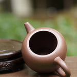 Authentic Yixing Zisha Purple Clay Big Wheel Bead Teapot