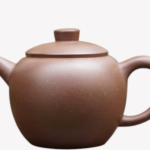 Authentic Yixing Zisha Purple Clay Big Wheel Bead Teapot