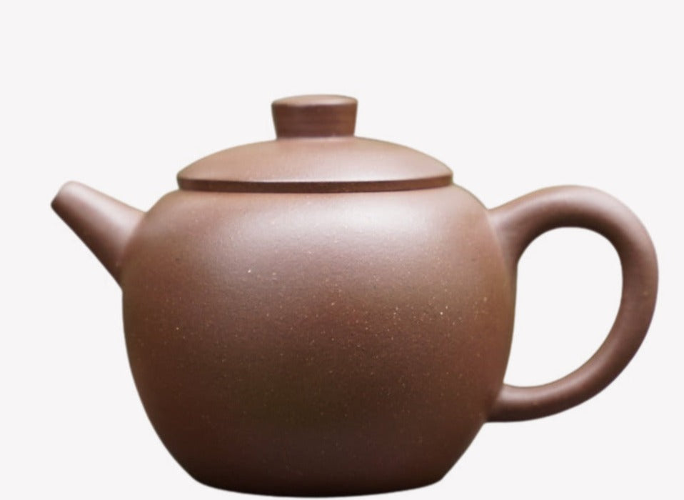 Authentic Yixing Zisha Purple Clay Big Wheel Bead Teapot