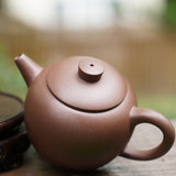 Authentic Yixing Zisha Purple Clay Big Wheel Bead Teapot