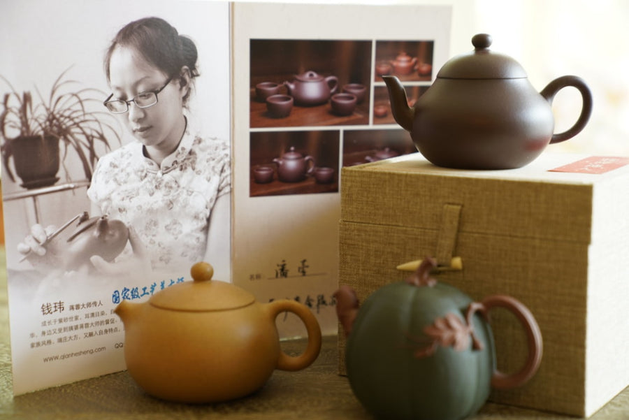 Tea Ware - Authentic Yixing Zisha Purple Clay Deli Benefit Teapot