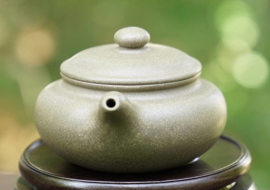 Tea Ware - Authentic Yixing Zisha Purple Clay Teapot Gray Duan Ni Fang