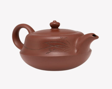 Award-winning Yixing Zisha Purple Clay Fragrant Orchid Teapot