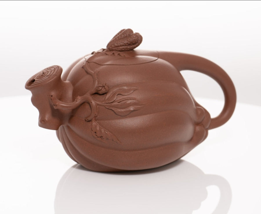 Tea Ware - Award-winning Yixing Zisha Purple Clay Teapot Buddha’s Hand